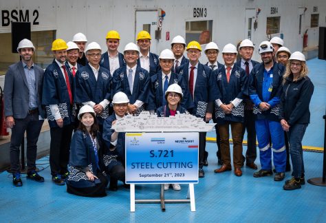 Symbolischer Brennstart: Papenburger Meyer Werft hat mit Bau der "Asuka III" begonnen