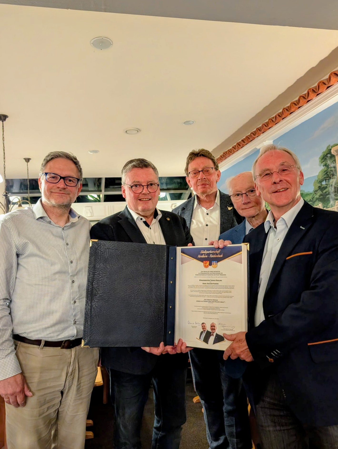 Nordhorner Bürgermeister und Städtepartnerschaftsvorsitzender in ...